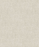 Aureline tan faux linen texture wallpaper with a matte finish