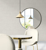 Aureline Light Grey by Neutral Elements Textured Faux Linen Wallpaper- Seabrook Designs EL21308