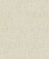 Aureline Desert textured faux linen wallpaper in warm beige neutral