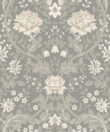 Honeysuckle Daydream Grey by Etten Prepasted Wallcoverings Floral Wallpaper – Etten Studios EP10008-Sample