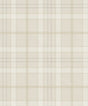 Tailor Plaid Neutral prepasted wallpaper pattern in beige tones