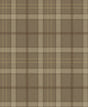 Tailor Plaid wallpaper in Cafe Latte brown tones (swatch)