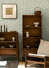 Willow Trail Sprig Green by Etten Prepasted Wallcoverings Botanical Trail Wallpaper – Etten Studios EP10504