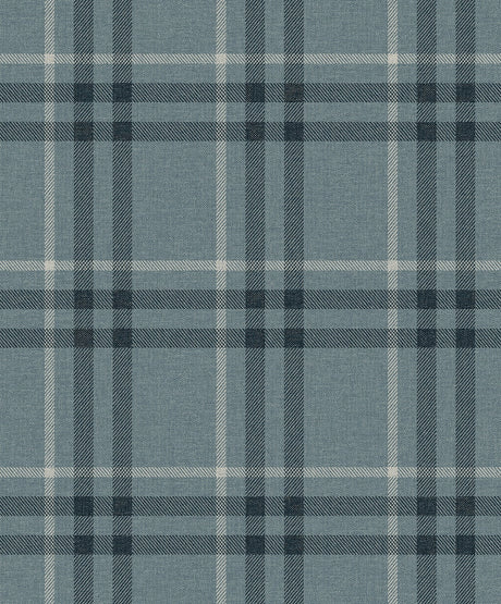 Light blue traditional plaid wallpaper pattern