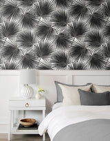 Haven Palm Inkwell by Etten Prepasted Wallcoverings Botanical Palm Wallpaper – Etten Studios EP11000