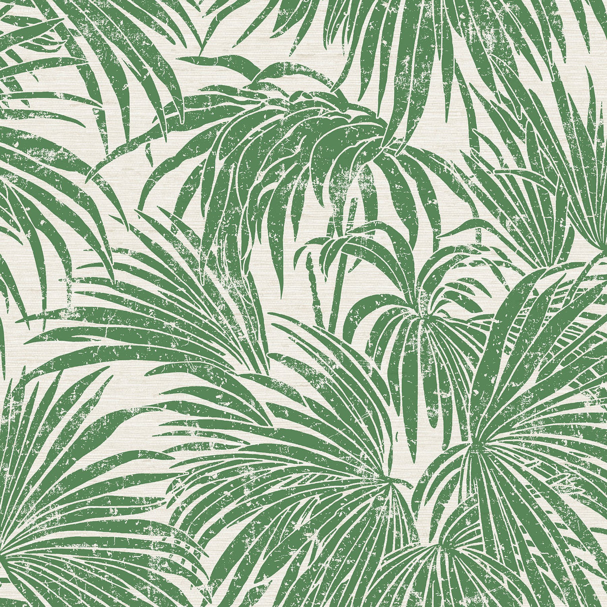 Cassava Palm Green Peel & Stick Wallpaper with Botanical Leaf Motif - NuWallpaper ESS6017