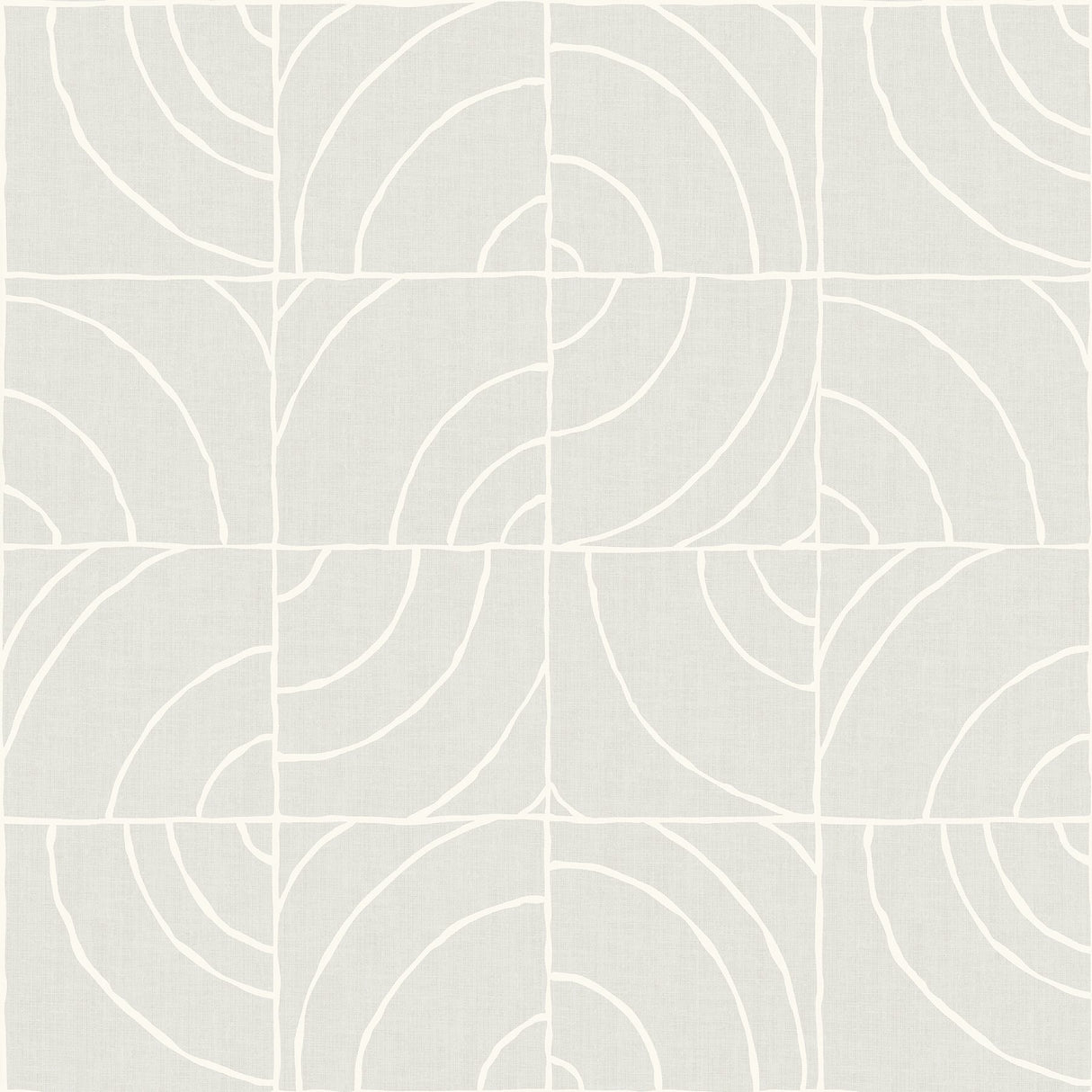 Batik Blok Grey Peel & Stick Wallpaper with Modern Geometric Abstract Pattern - NuWallpaper ESS6022