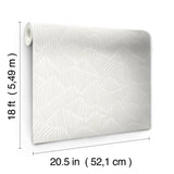 Ridge & Valley Grey Peel & Stick Wallpaper with Modern Geometric Abstract Pattern - NuWallpaper ESS6024