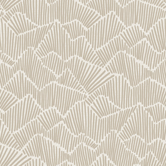 Ridge & Valley Beige Peel & Stick Wallpaper with Geometric Abstract Pattern - NuWallpaper ESS6027