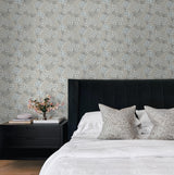 Floral Vine Daydream Grey & Carolina Blue by Legacy Prints Vintage Floral Wallpaper – Etten Studios ET12005