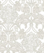 Floral Hydrangea wallpaper in Pale Oak & Pearl with vintage hydrangea floral pattern