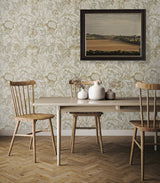Acanthus Garden Warm Neutral by Legacy Prints Botanical Wallpaper – Etten Studios ET12307