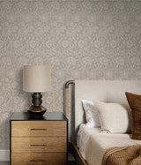 Tonal Floral Trail Taupe by Legacy Prints Vintage Floral Wallpaper – Etten Studios ET12508