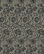Tonal Floral Trail wallpaper pattern in taupe and ebony with vintage floral trail design