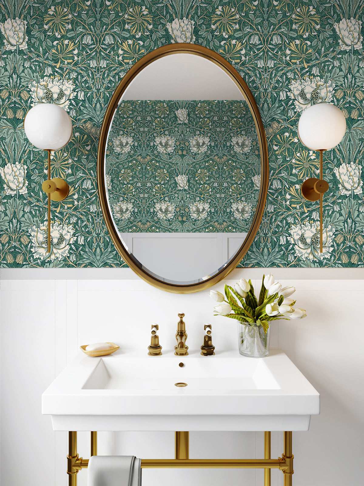 Ogee Flora Everglades & Buttercup by Legacy Prints Floral Wallpaper- Etten Studios ET12604