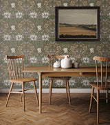 Ogee Flora Dijon and Sage by Legacy Prints Vintage Floral Wallpaper – Etten Studios ET12606