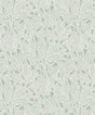 Leaf and Berry Spearmint botanical leaf and berry wallpaper pattern in matte finish