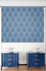 Luna Ogee Lakeside by Legacy Prints Vintage Ogee Wallpaper – Etten Studios ET12902