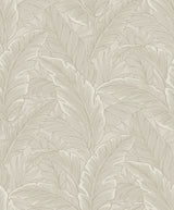 Gulf Tropical Leaves wallpaper in Crema by Etten Studios