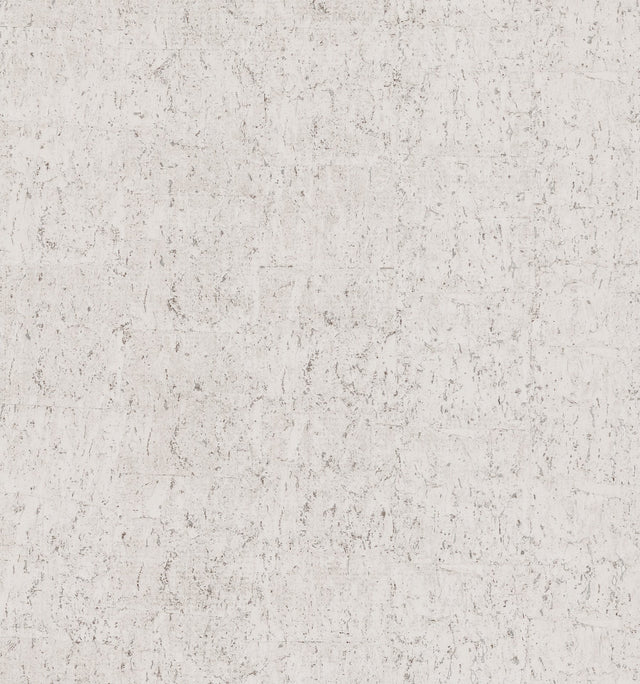 Cork Pale Grey & Silver Wallpaper with Metallic Cork Texture - York EV3901