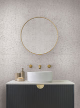 Cork Pale Grey & Silver Wallpaper with Metallic Cork Texture - York EV3901