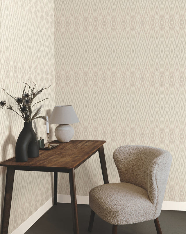Diamond Marquise Lavender Geometric Wallpaper - York EV3911