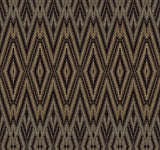 Diamond Marquise Black Wallpaper with Ikat Geometric Diamond Pattern - York EV3912