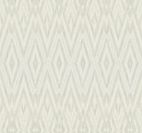 Diamond Marquise Blue & Neutral Ikat Geometric Wallpaper - York EV3914