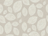 Contoured Leaves Taupe Wallpaper with Sculptured Finishes Pearl Effect - York EV3922