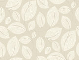 Contoured Leaves Sand Wallpaper with Pearl Surface Print - York EV3923