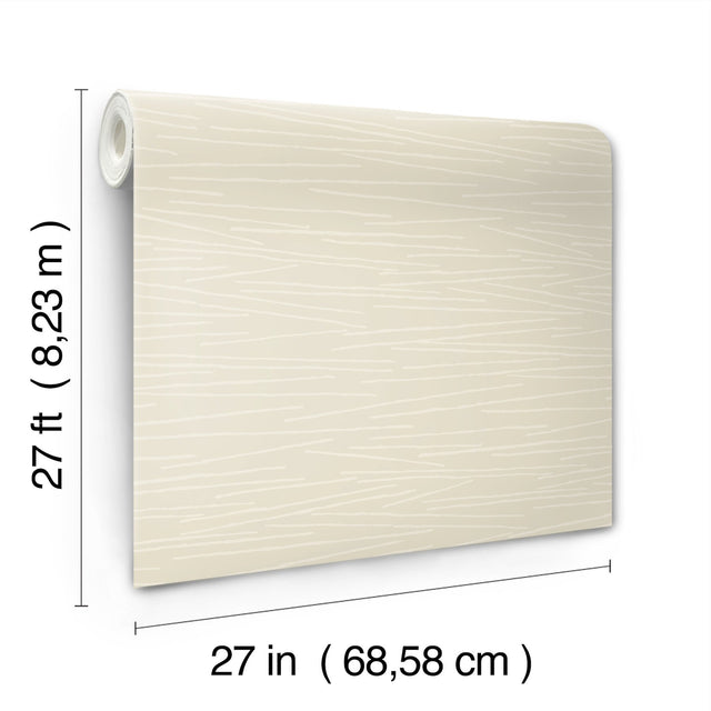 Line Horizon Blonde Wallpaper with Sculptured Finishes Pattern - York EV3932