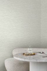 Line Horizon Soft Green Wallpaper with Sculptured Finishes Surface Print - York EV3934