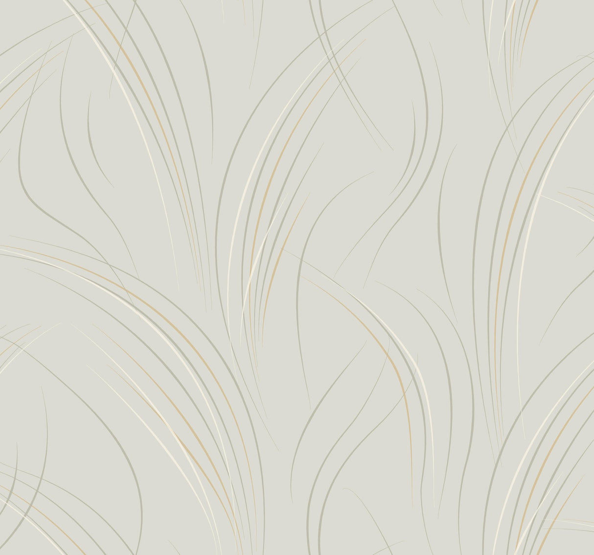 Graceful Wisp Blonde Wallpaper with Geometric Grass Motif - York EV3937
