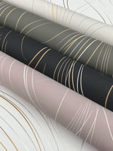 Graceful Wisp Blonde Wallpaper with Geometric Grass Motif - York EV3937