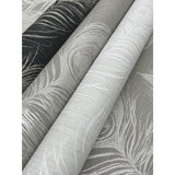 Regal Peacock Mink Wallpaper with Metallic Peacock Feather Motif - York EV3941