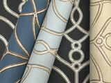 Divine Trellis Black Wallpaper with Pearl Effect Geometric Trellis - York EV3945