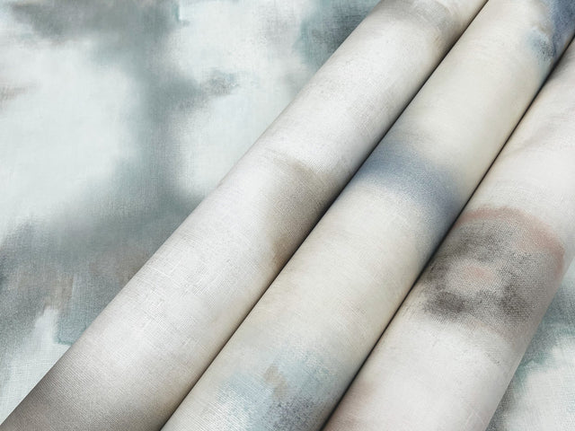 Blended Floral Neutral Wallpaper with Watercolor Floral Pattern - York EV3962