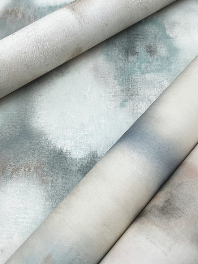 Blended Floral Neutral Wallpaper with Watercolor Floral Pattern - York EV3962