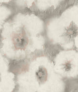 Blended Floral Clay Wallpaper with Watercolor Floral Pattern - York EV3963