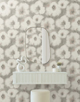 Blended Floral Clay Wallpaper with Watercolor Floral Pattern - York EV3963