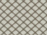Bayside Basket Weave Mocha Wallpaper with Woven Basket Weave Pattern - York EV3966