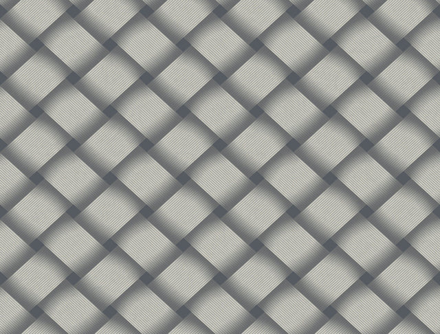 Bayside Basket Weave Navy Wallpaper with Woven Basket Weave Pattern - York EV3969