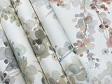 Blossom Fling Steel Wallpaper with Metallic Botanical Watercolor Style - York EV3971