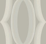 Progression Ogee Light Neutral Wallpaper with Modern Geometric Ogee Pattern - York EV3983