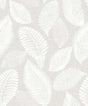 Tossed Leaves wallpaper in Dove Greige by Seabrook Designs (EW10007)