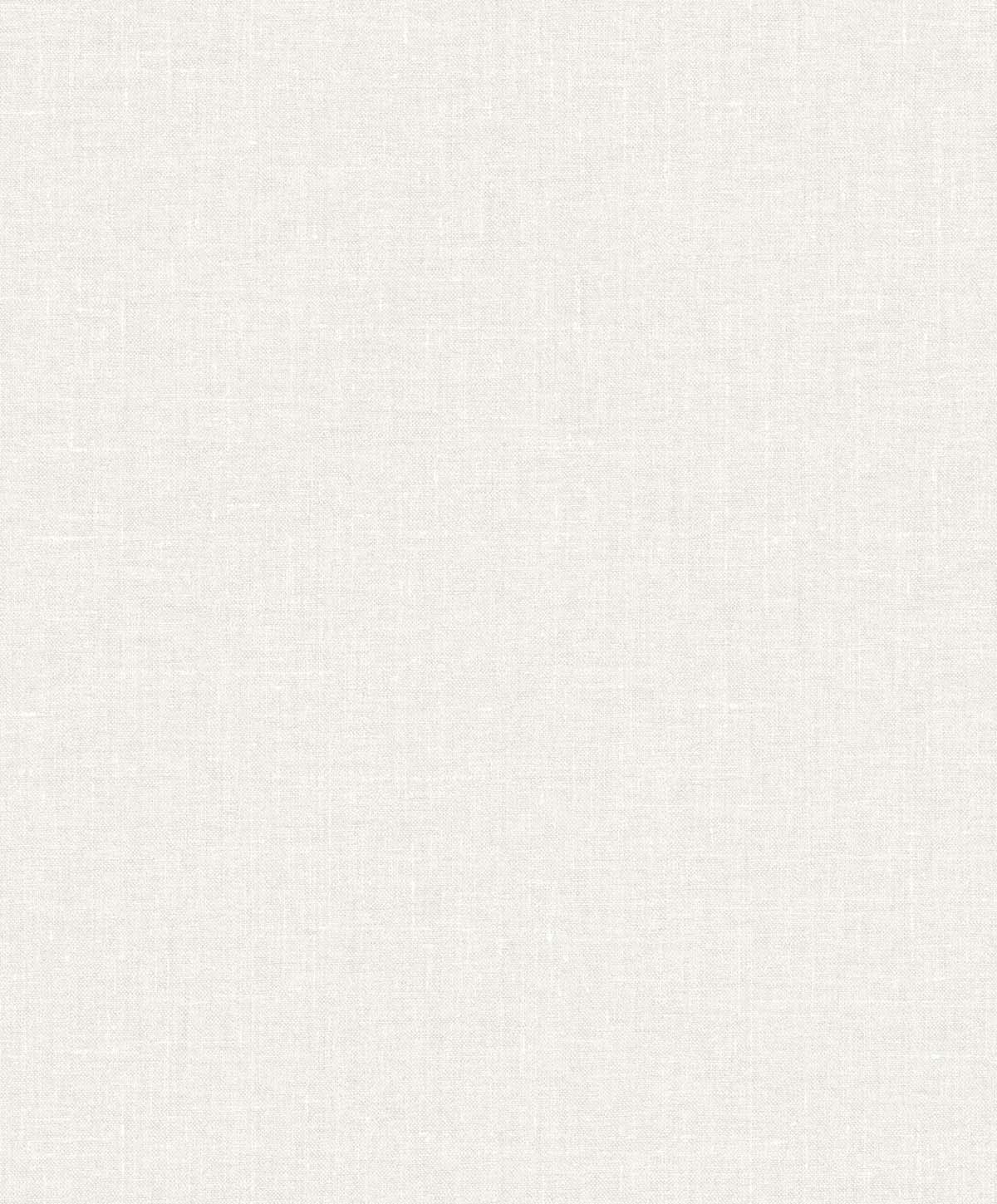 Abington Faux Linen wallpaper in Cotton off-white with subtle woven linen texture.