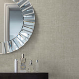 Abington Faux Linen Ocean Sand by White Heron Faux Linen Texture Wallpaper – Seabrook Designs EW10105