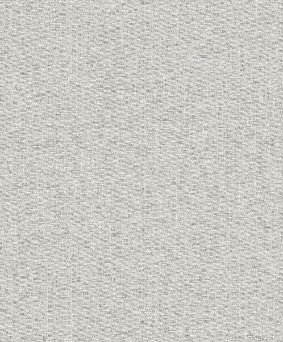 Abington Faux Linen wallpaper in Uniform Grey with a matte faux linen texture