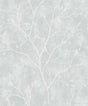 Avena Branches wallpaper in Winter Grey with tonal botanical branch silhouette on a textured ground.