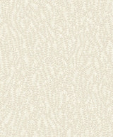 Seaweed Beaded Branches wallpaper in off-white satin with metallic beaded botanical branches pattern